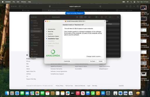 Anaconda install Mac2