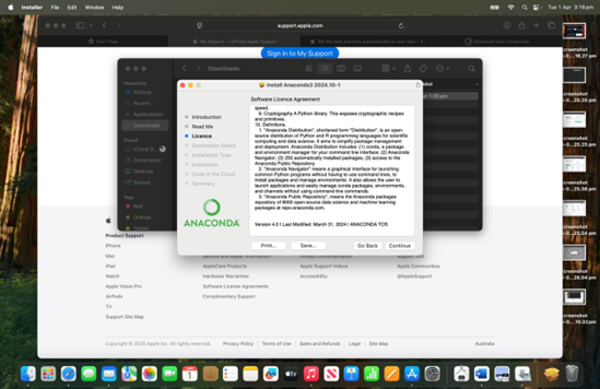 Anaconda License Mac