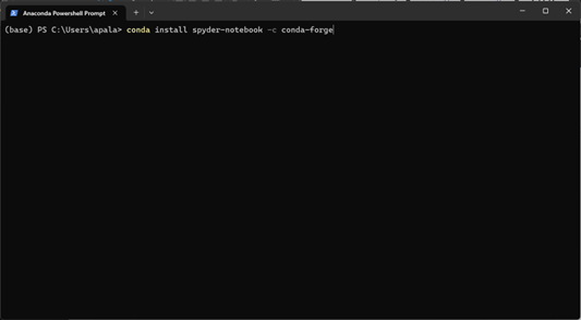 installing spyder-notebook