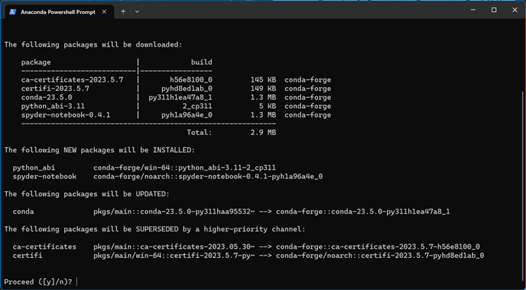 confirm installing spyder-notebook
